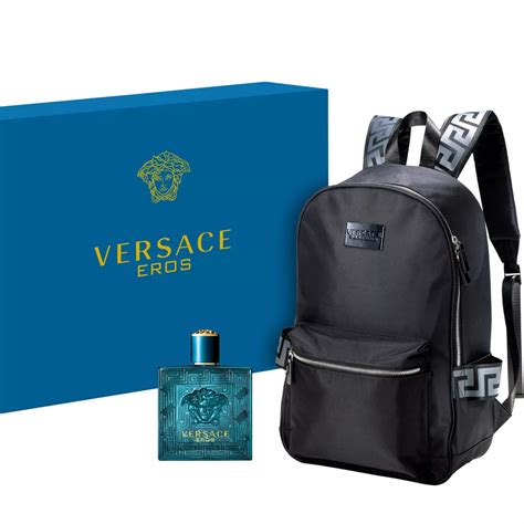 versace perfume with bag set|versace perfume with backpack.